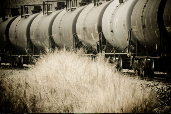 Atlantic Iowa train crossing