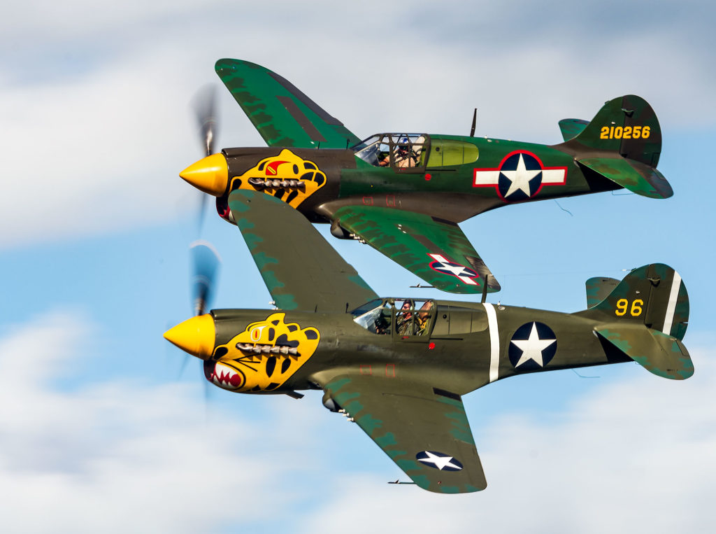 Airshow event photography - P-40s