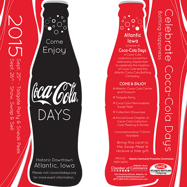 Rack Cards for Coca-Cola Days Event 2015